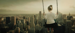 Photo of girl on a swing